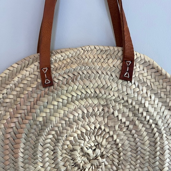 Madewell x Indigo & Lavender NWT Large Lucena Palm Leaf Shopping Bag - Picture 10 of 11